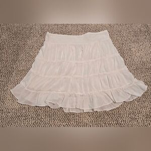 LEI Cream/White A-Line Skirt Swimwear skirt cover-up